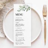 Greenery Wedding Menu Kaarten Sjabloon