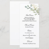 Greenery Wedding Menu Sjabloon (Voorkant / Achterkant)