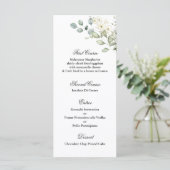 Greenery Wedding Menu Sjabloon (Staand voorkant)