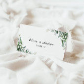 Greenery Wedding Place Cards Sjabloon