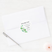 Greenery Wedding Ronde Sticker (Envelop)
