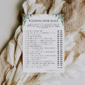 Greenery Wedding Shoe Game Sjabloon, Kaart