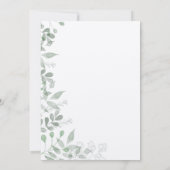 Greenery Wedding Sjabloon Kaart (Achterkant)