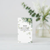 Greenery Wedding Website - QRCode RSVP Hotel Informatiekaartje (Staand voorkant)