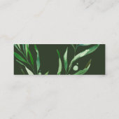 Greenery Wedding Website RSVP kaarten, Behuizing Mini Visitekaartje (Achterkant)