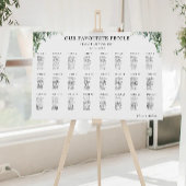 Greenery Wedding Zitting Grafiek Sjabloon Poster