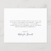 Greenery White Floral Budget Hartelijk dank (Achterkant)