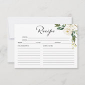 Greenery White Floral Vrijgezellenfeest Recipe Kaa (Voorkant)