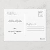 Greenery Winter Kerstfoto Collage Holiday Briefkaart (Achterkant)