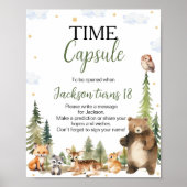 Greenery Woodland Animals Time Capsule Poster (Voorkant)