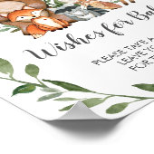 Greenery Woodland Animals wil Baby Poster (Hoek)