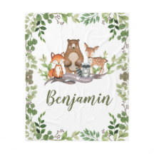 Greenery Woodland Forest Animals Boy Nursery