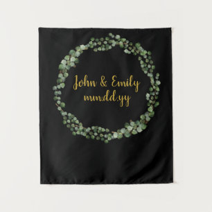 Greenery Wreath Photo Booth Fall Wedding Backdrop Wandkleed