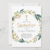 Greenery Wreath Respiratory Therapist Afstuderen I Kaart (Voorkant)