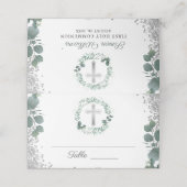 Greenery Wreath Silver Glitter First Community (Buitenkant ongevouwen)