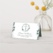 Greenery Wreath Silver Glitter First Community (Achterkant)