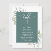 Greenery, Zitplankards met gastnamen Groen (Voorkant)