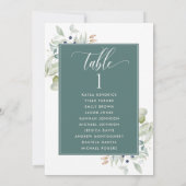 Greenery, Zitplankards met gastnamen Groen (Achterkant)