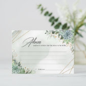 Greeney succulent or cadre boho carte conseil (Debout devant)