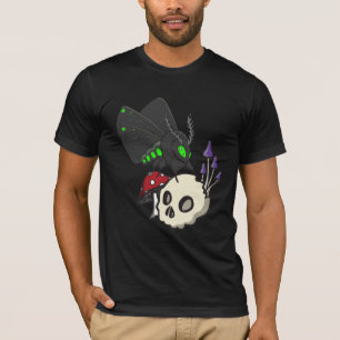 Greeneyed Moth, Skull en Mushroom Shirt