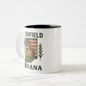 Greenfield Indiana Courthouse Patriotic Mug (Devant gauche)