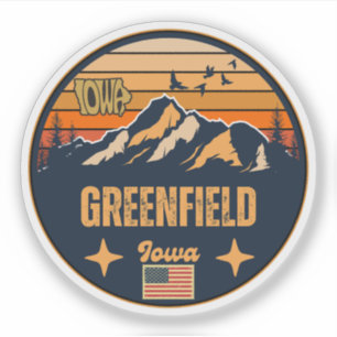 Greenfield, Iowa Ia, Verenigde Staten Sticker