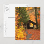 Greenfield Pumping Station Covered Bridge Briefkaart (Voorkant / Achterkant)