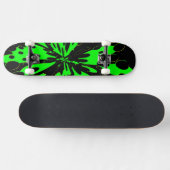 GreenFluo Skateboard (Horizontaal)