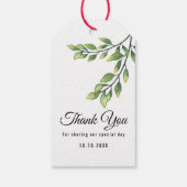 GreenGenery bruiloft dank u laat liefde groeien Cadeaulabel (Achterkant)