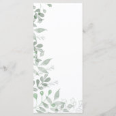 GreenGenery bruiloft programma Sjabloon (Achterkant)