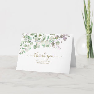 GreenGenery Eucalyptus Vrijgezellenfeest Dank u ka Kaart