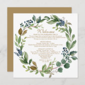 GreenGenery Navy Gold welkomstbrief Programma (Voorkant / Achterkant)