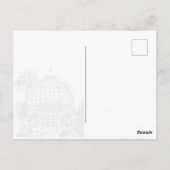 Greenhouse Botanische Tuin Groen Sla de Datum op Briefkaart (Achterkant)