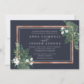 Greenhouse | Waterverf Botanische bruiloft Kaart (Voorkant)