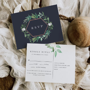Greenhouse Waterverf Keuze uit botanische maalti Uitnodiging Briefkaart