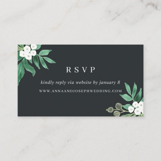 Greenhouse | Weddenschap Website RSVP Informatiekaartje (Voorkant)