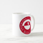 Greenland Mug, Bear, Patriotic Greenland Flag Koffiemok (Voorkant rechts)