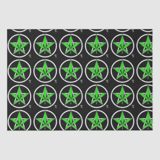 Greenleaf Pentagram-weefselpapier Tissuepapier (Voorkant)