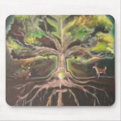 Greenman-boom van het leven Mousepad - Gepersonali Muismat (Voorkant)