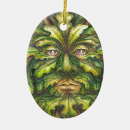 Greenman Keramisch Ornament (Voorkant)