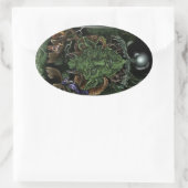 GreenMan Ovale Sticker (Tas)