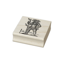 Greenman Woodcut Rubberstempel