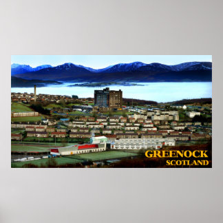 greenock schotland poster