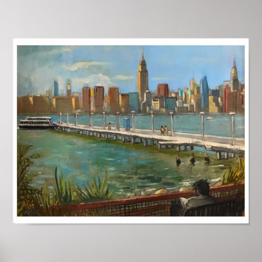 "Greenpoint (Brooklyn NYC)" 11x14 in | door M. Koc Poster (Voorkant)