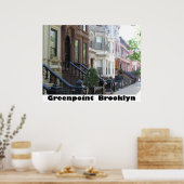 Greenpoint Brooklyn Poster Print op Canvas (Keuken)