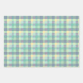 Greens Blues en Golds Plaid Inpakpapier Vel (Voorkant 2)