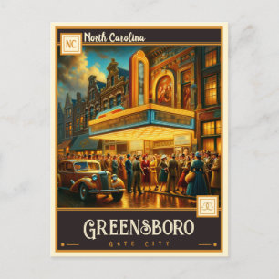 Greensboro, North Carolina Briefkaart