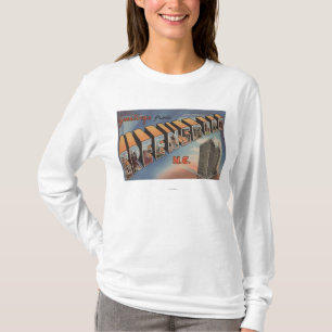 Greensboro, North Carolina - Large Letter Scenes T-shirt