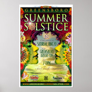 Greensboro Summer Solstice 2015 Souvenir Poster
