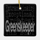 Greenskeeper Extraordinaire Keramisch Ornament (Voorkant)